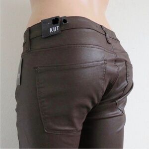 KUT from the KLOTH Rachel FAB AB Mom Jean Raw Hen Coated Jeans Plus Size 18 NWT